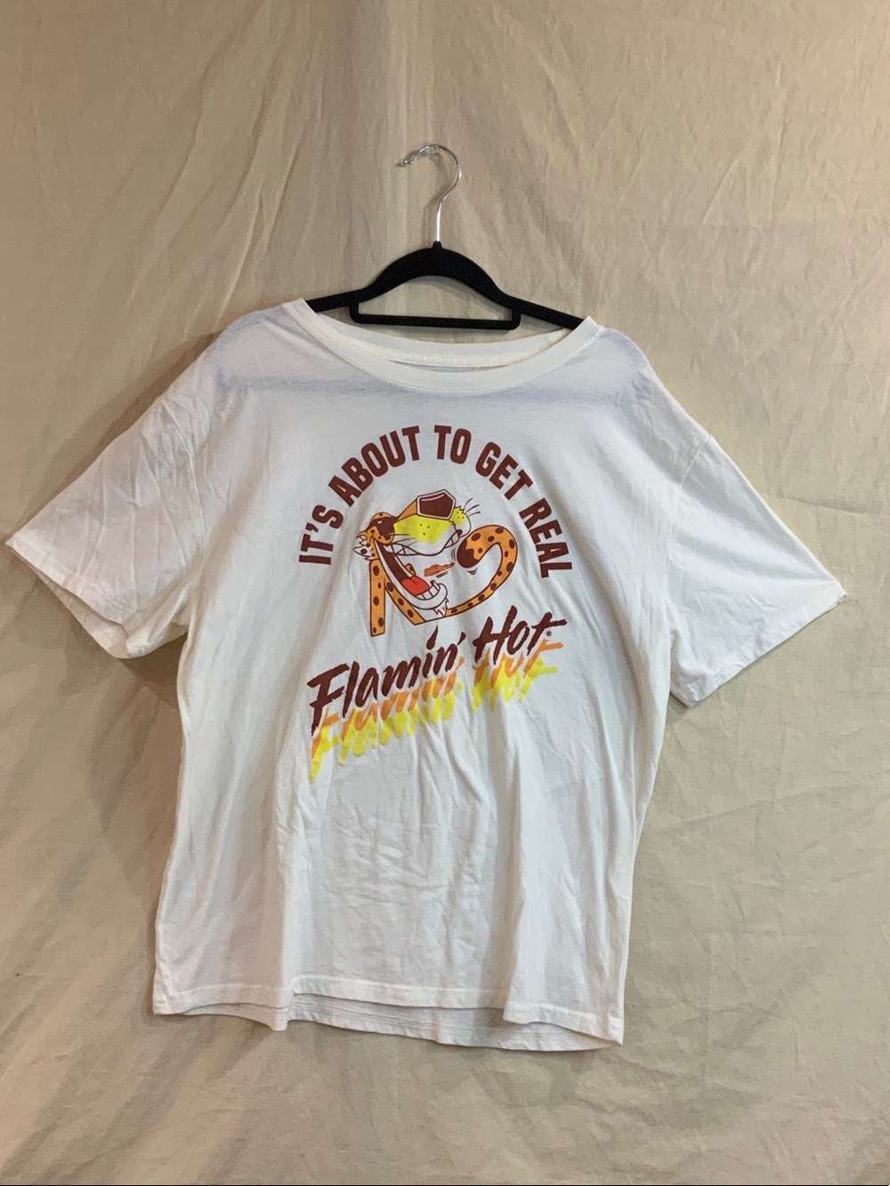 Cheetos Flamin' Hot White Graphic Tee - It's About to Get Real